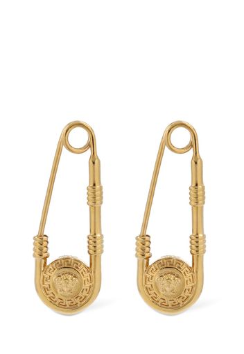 Safety Pin Medusa Earrings