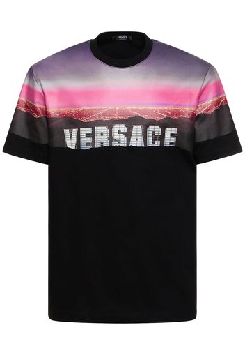 Versace Hills Printed Cotton T-shirt