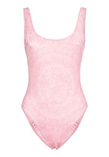 Barocco Print Lycra One-piece Swimsuit