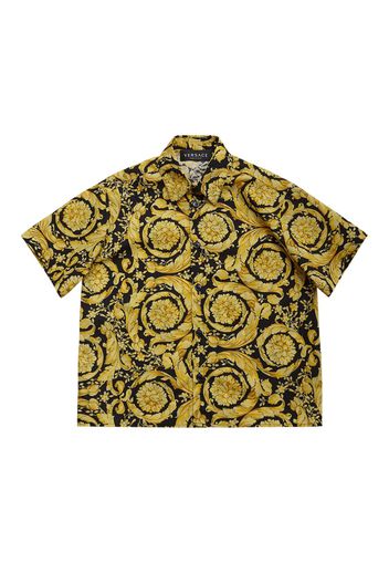 Baroque Print Cotton Poplin S/s Shirt