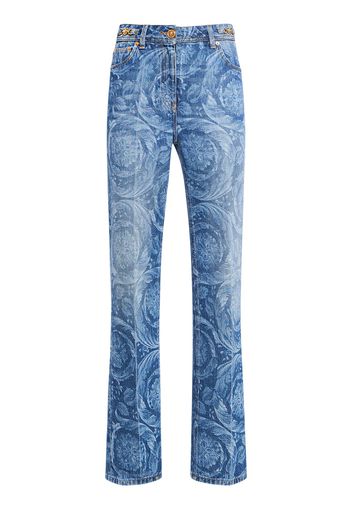 Barocco Denim Straight Jeans