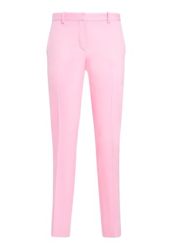 Stretch Wool Straight Pants