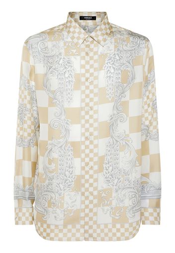 Medusa Printed Silk Shirt