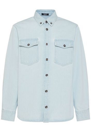 Bleached Cotton Denim Shirt