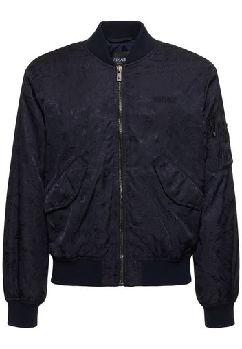 Barocco Jacquard Tech Bomber Jacket