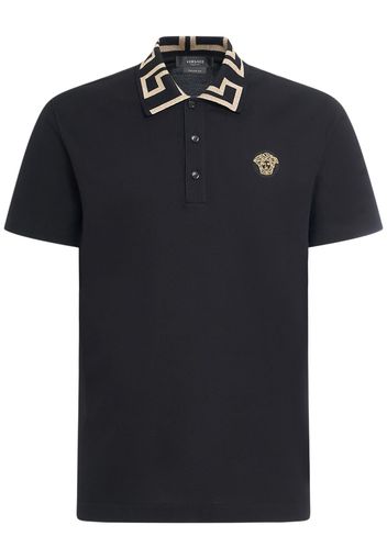 Medusa Cotton Piqué Polo