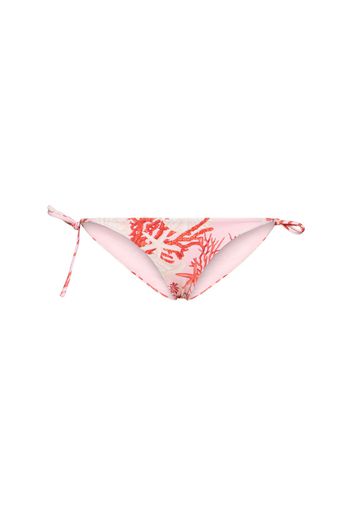 Printed Coral Lycra Bikini Bottoms