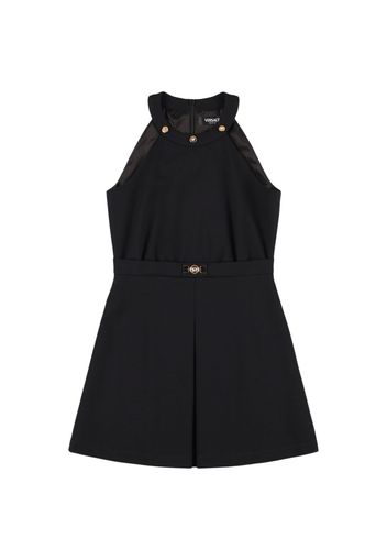 Sleeveless Jersey Dress W/ Logo Buckle