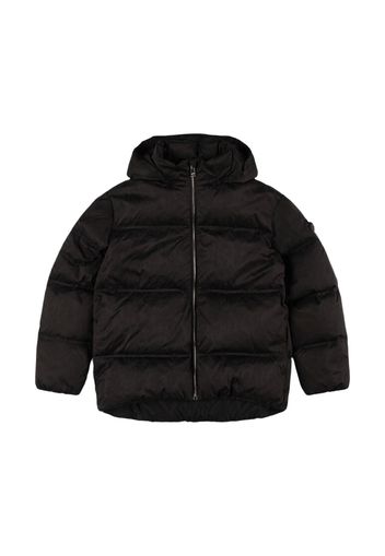 Hooded Poly Down Jacket