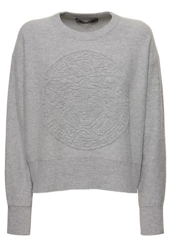 Knit Sweater W/ Medusa Logo