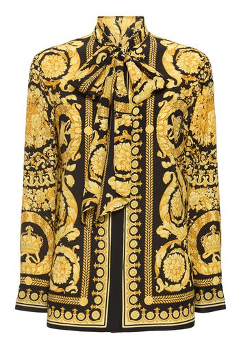 Baroque Print Silk Shirt