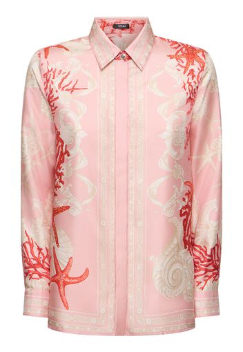 Printed Silk Twill Shirt