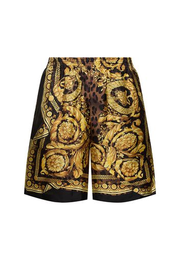 Wild Barocco Silk Shorts