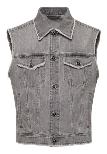 Stonewashed Denim Vest