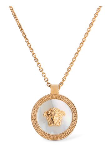 Medusa Mother Of Pearl Logo Necklace