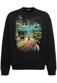 Versace Lights Printed Cotton Sweatshirt