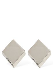 Metal Enamel Stud Earrings