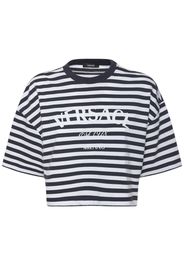 Striped Jersey Crop T-shirt