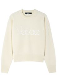 Embroidered '80s Logo Rib Knit Sweater