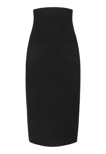 Body Fitted Stretch Midi Skirt