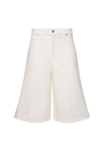 Oversized Cotton Bermuda Shorts