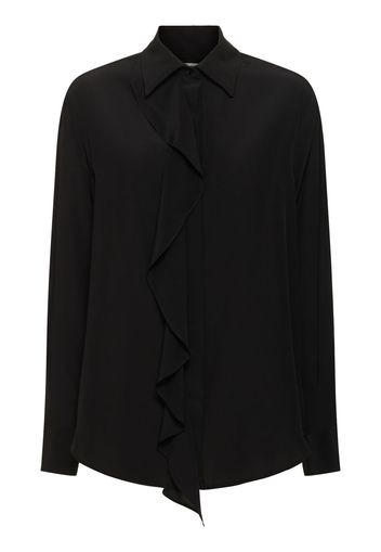 Ruffled Silk Shirt