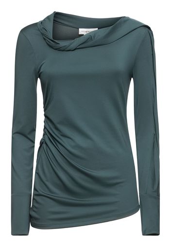 Fluid Draped Jersey Top