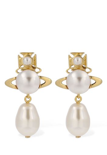 Inass Imitation Pearl Drop Earrings