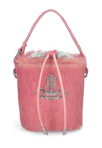 Daisy Ponyhair Bucket Bag