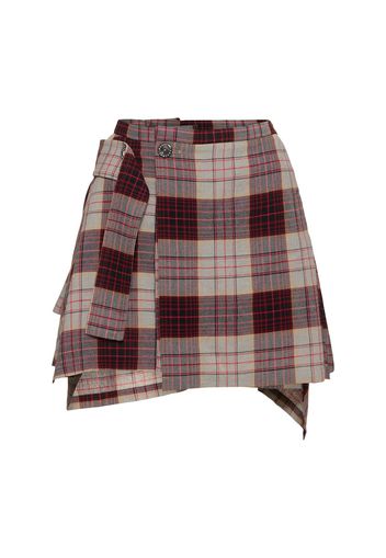 Meghan Checked Mini Kilt Skirt