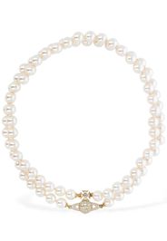 Graziella Two Row Imitation Pearl Choker