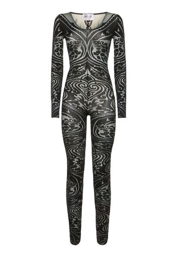 Wolford X Etro High-contrast Catsuit