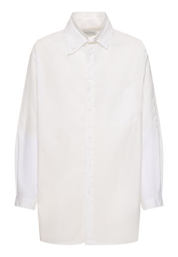 A-chain Stitch 3-layer Cotton Shirt