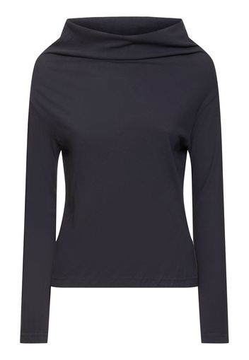 Twist Jersey Off Neck Long Sleeve Top