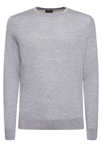 Cashmere & Silk Crewneck Sweater