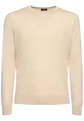 Cashmere & Silk Crewneck Sweater