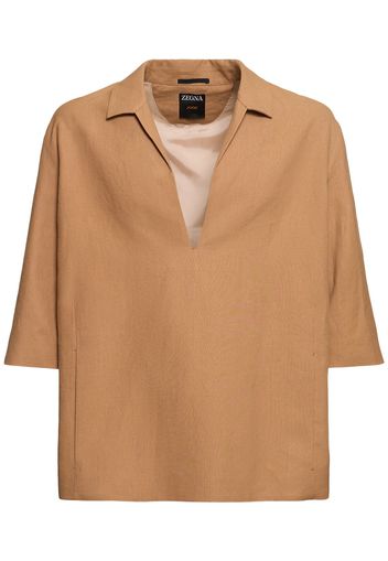 Oasi Lux Linen Boxy Shirt