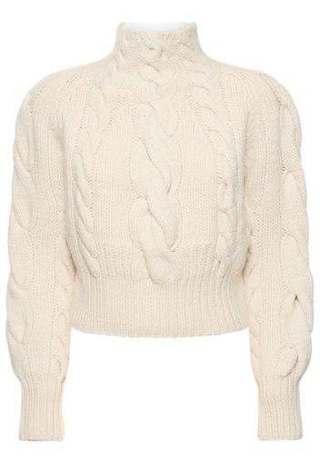 Luminosity Cable Knit Wool Sweater