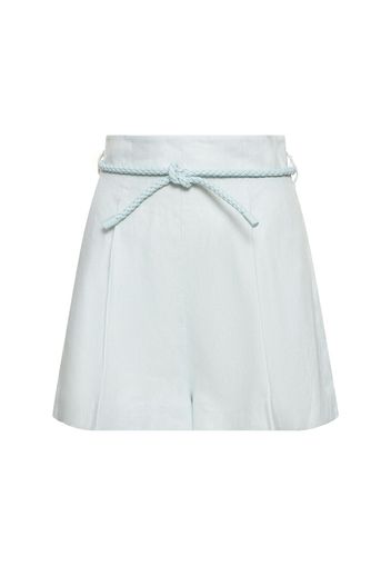 Natura High Waisted Linen Shorts