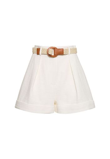 August Cuffed Cotton Shorts