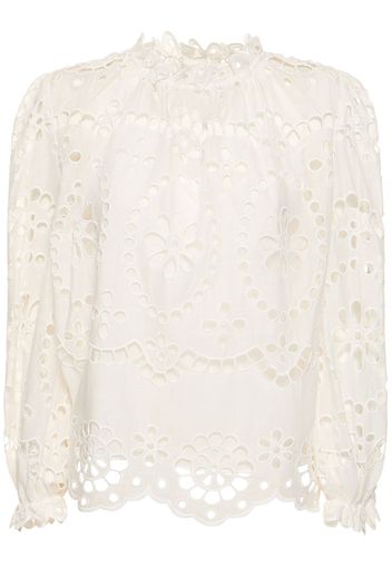 Lexi Embroidered Cotton Shirt