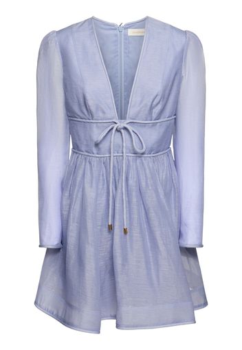 Eden Linen & Silk Organza Mini Dress