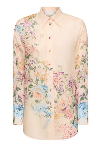 Halliday Printed Ramie Relaxed Shirt