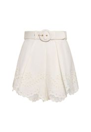 Junie Embroidered Linen Shorts