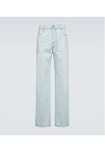 Mid-rise denim jeans