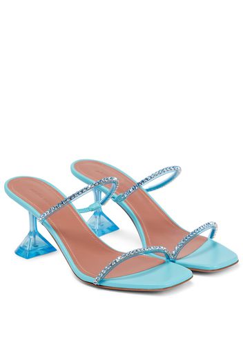 Gilda embellished PVC mules