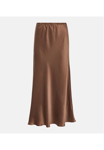 Cleo silk maxi skirt