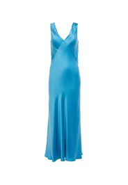 Bordeaux silk slip dress