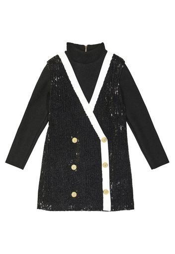 Sequin blazer dress