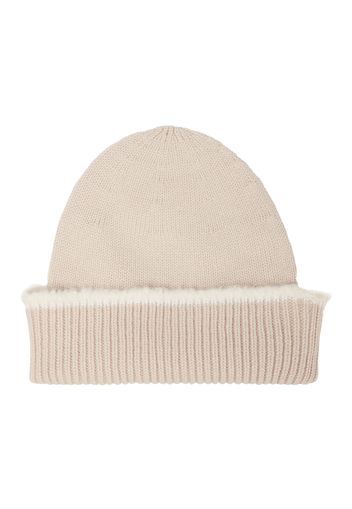 Ribbed-knit cashmere beanie